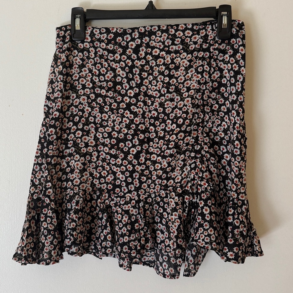Adika Black Floral Patterned Fabric